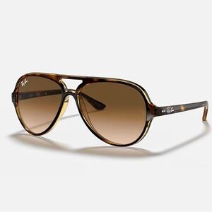 Ray Ban Gradient Lens Gloss Tortoise Frame Sunglasses RB4125 710/5159